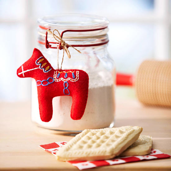 Felt dala horse ornament Felt dala horse ornament