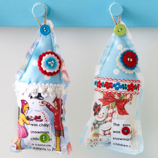 Felt storybook ornaments