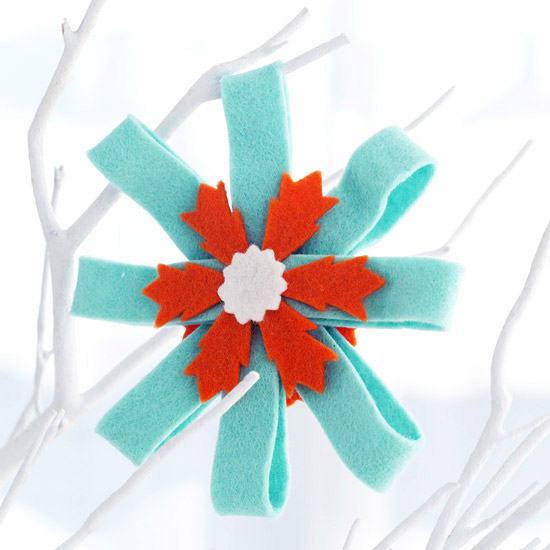 Felt rosette christmas ornament Felt rosette christmas ornament