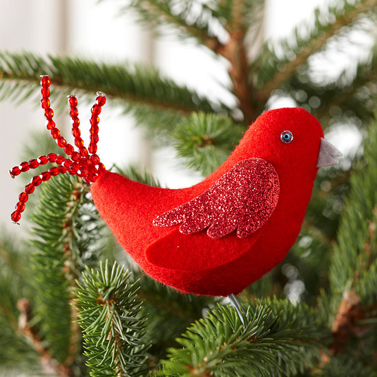 Cardinal ornament