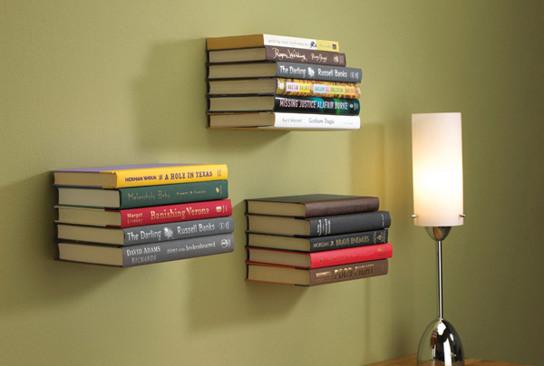 Totally invisible bookself