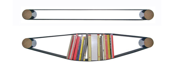 Elastic bookshelf