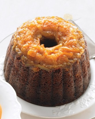 Steamed chocolate gingerbread pudding
