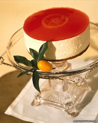 Blood orange cheesecake