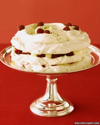 Pistachio dacquoise