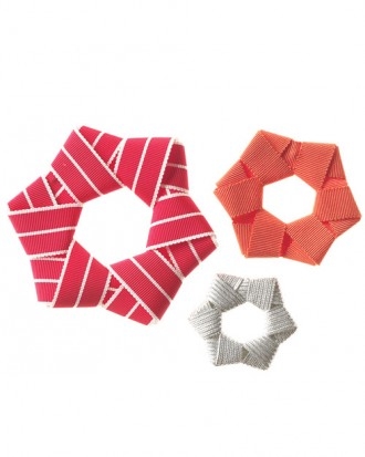 Ribbon star ornaments