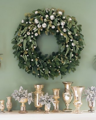 Noble fir and eucalyptus wreath