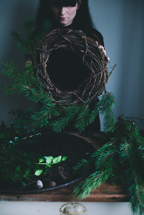 Evergreen wreath