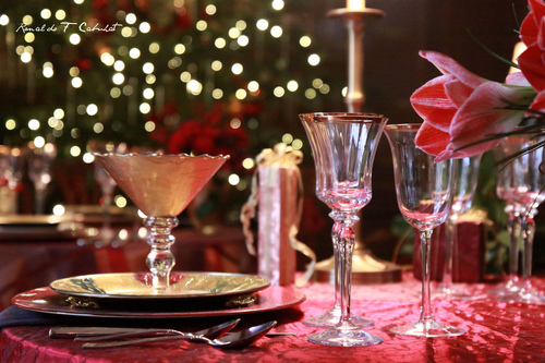 Christmas dining decor
