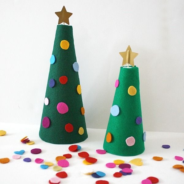 Festive felt trees