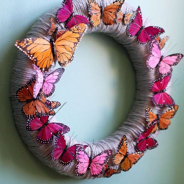 DIY Butterfly Wreath
