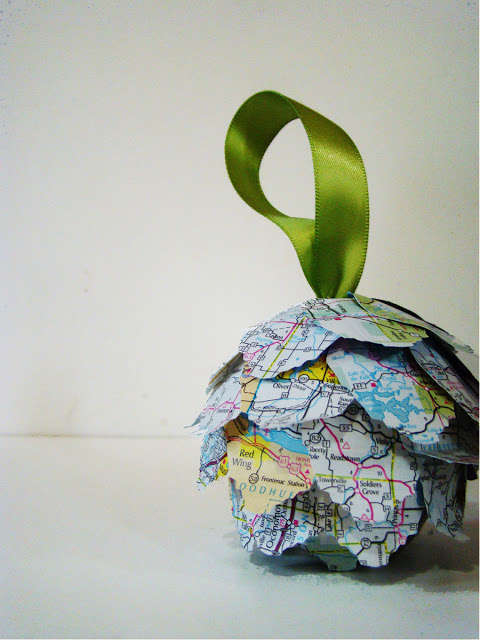 Cartogram themed ornaments Cartogram themed ornaments