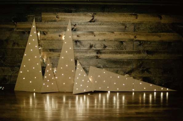 Cardboard Christmas Trees