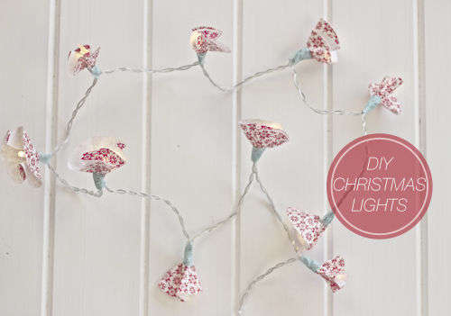 Floral wrapping paper lighting Floral wrapping paper lighting