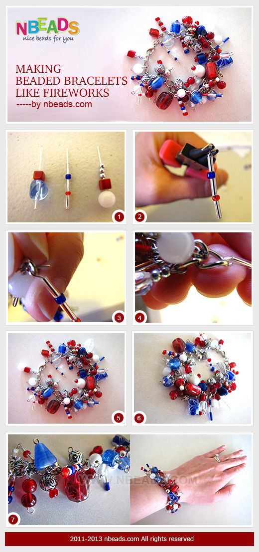Making Beaded Bracelets Like Fireworks