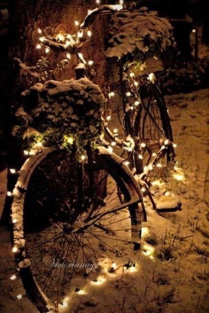 Bicycle snow lights