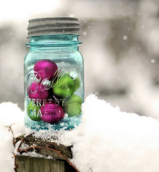 Jars of ornaments