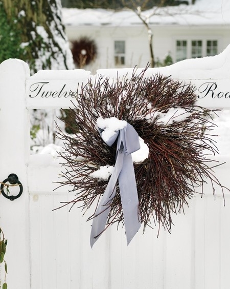 Snow fence wreath Snow fence wreath
