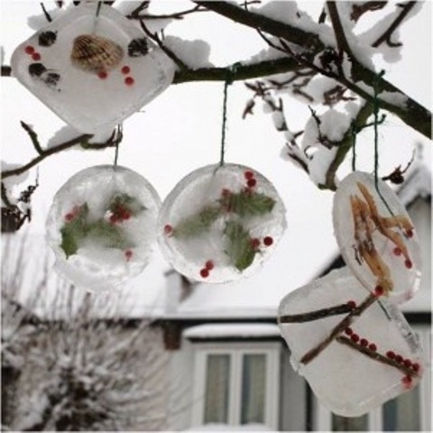 Frozen tree ornaments