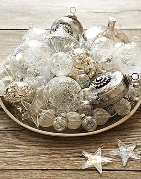 Plate of ornaments