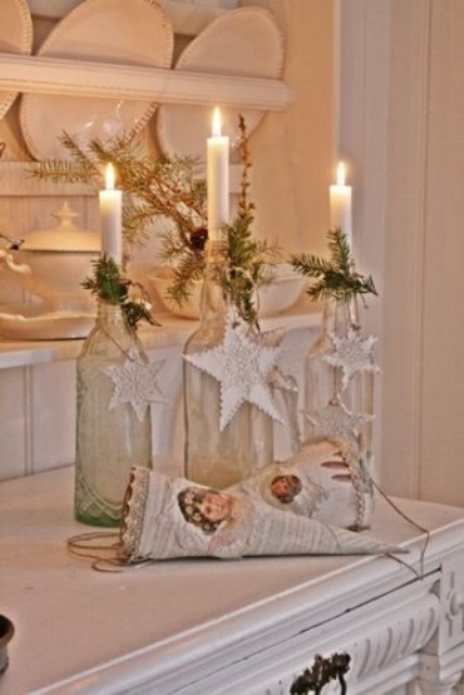 Bottle candle holders Bottle candle holders