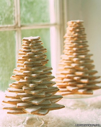 Simple sugar cookie trees Simple sugar cookie trees