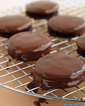 Chocolate mint sandwiches