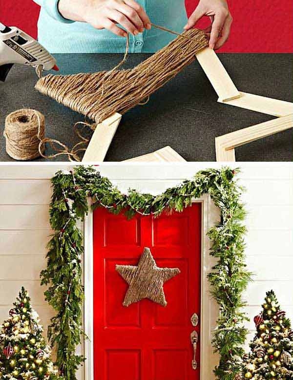 Twine star decoration