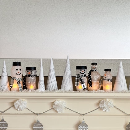 Bottle able snowmen