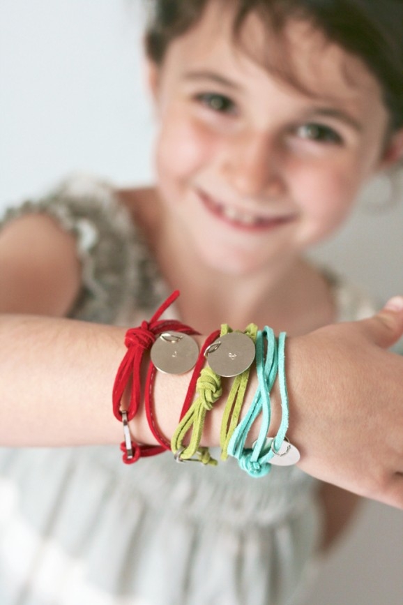 Stamped friendship bracelets