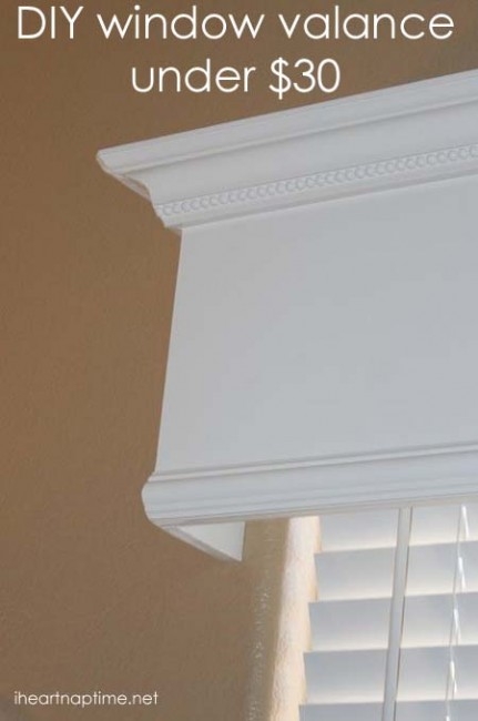 DIY window valance