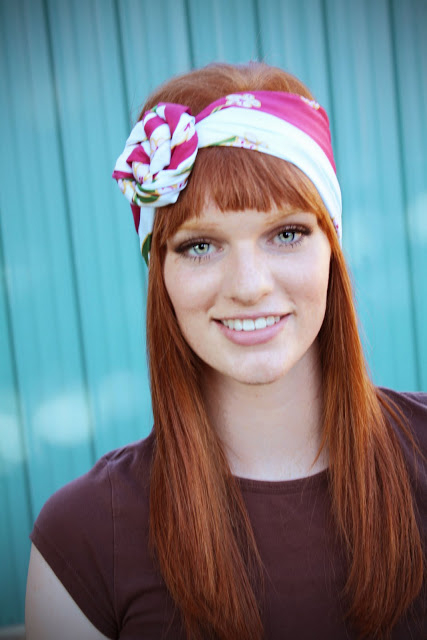 Modern rose headband