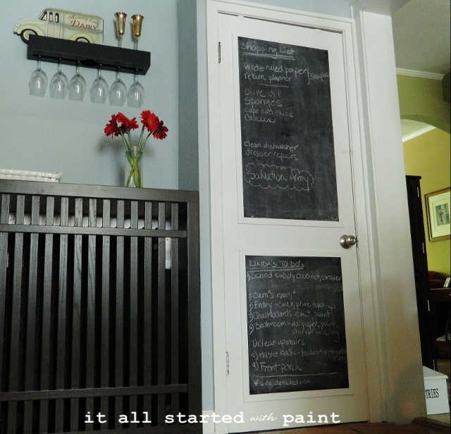 chalkboard door chalkboard door