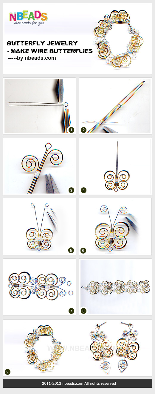 Butterfly Jewelry - Make Wire Butterflies