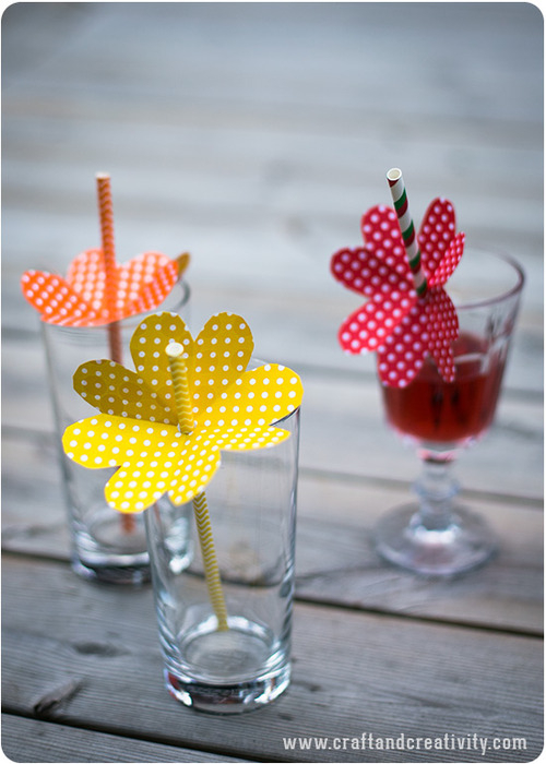 Sweet floral straws