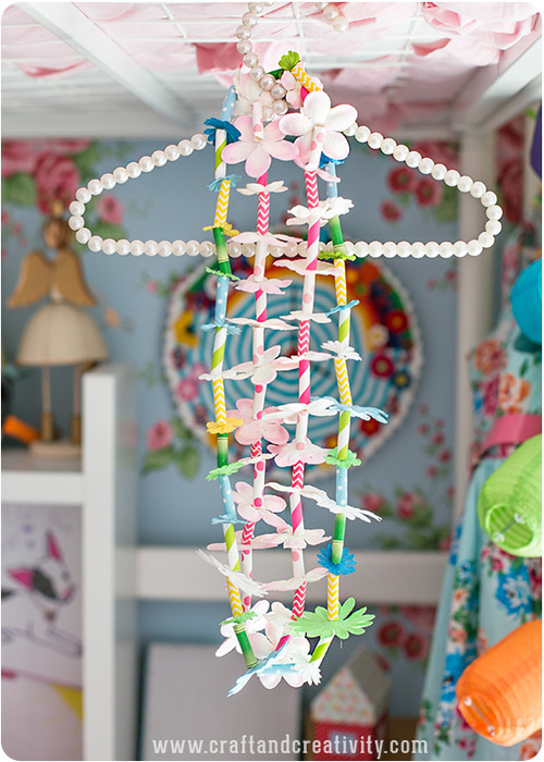 DIY Hawaiian paper leis