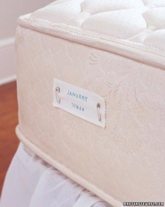 Mattress tag rotation