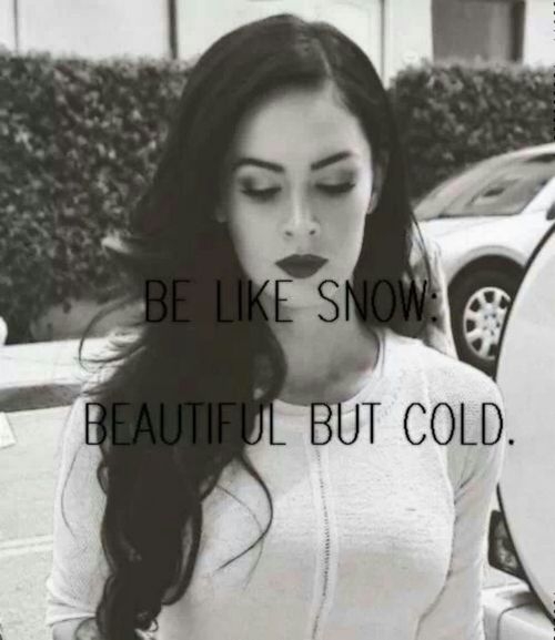 Be like snow Be like snow