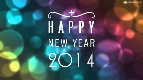 Happy new year colorful bokeh Happy new year colorful bokeh