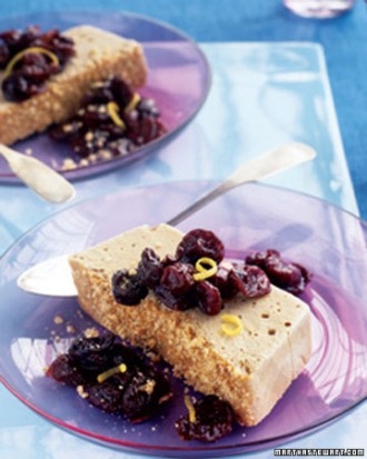 Semifredo with fried cherries Semifredo with fried cherries