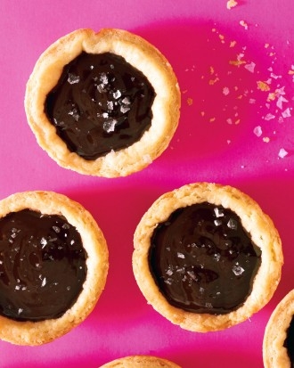 Salted chocolate tartlets