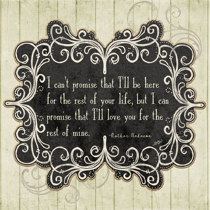 I can't promise