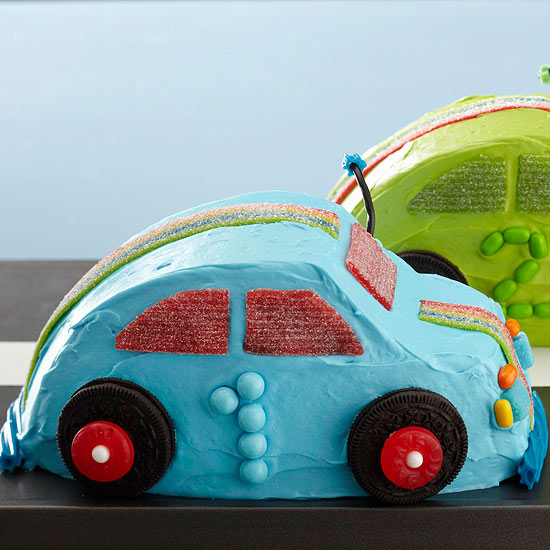 Race car cakes