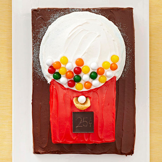 Gumball machine cake