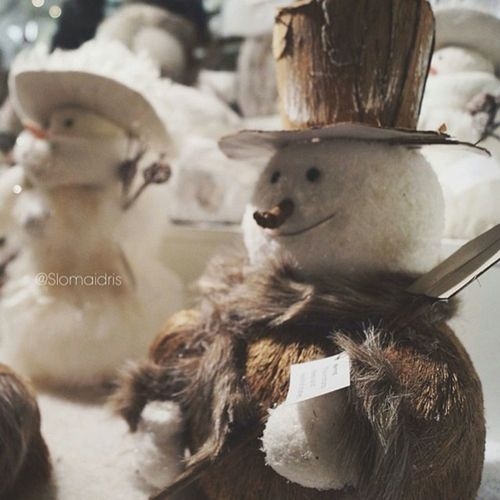 Decorated snowman