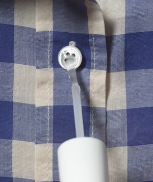 Clear nail polish will keep your buttons on