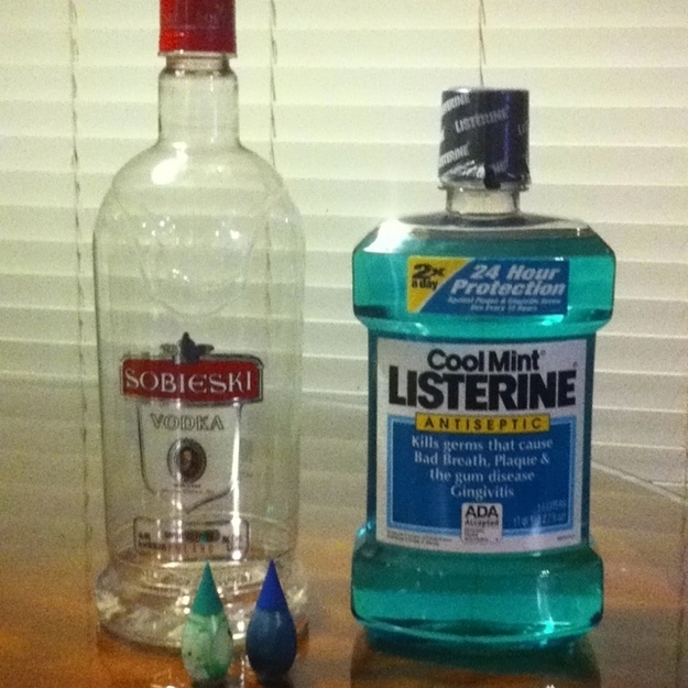 Vodka plus food coloring idea
