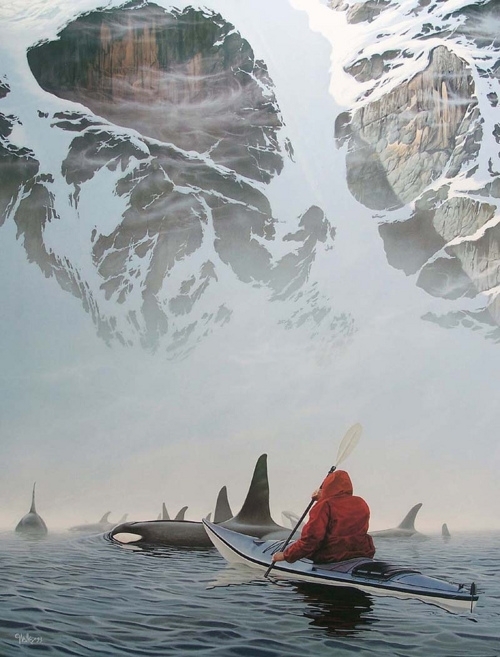 Riding with whales