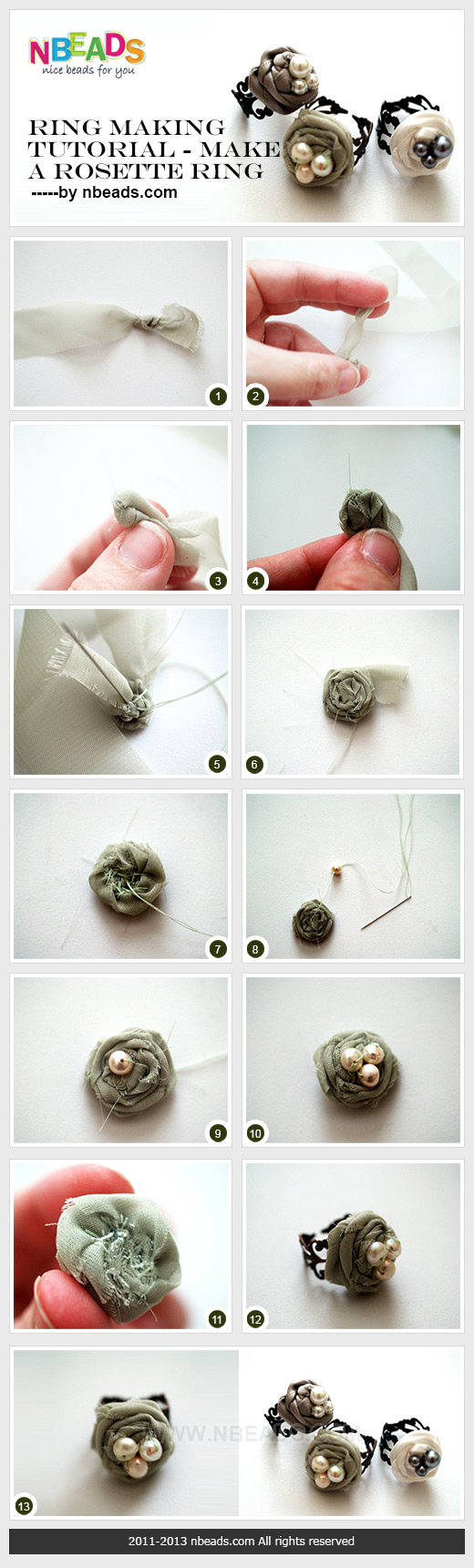 Ring Making Tutorial - Make A Rosette Ring Ring Making Tutorial - Make A Rosette Ring