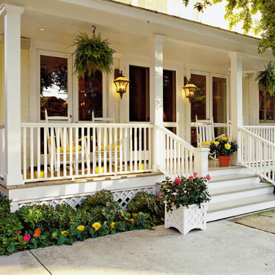 Classic white porch Classic white porch
